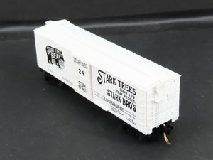 N Scale Micro-Trains MTL 42010 Stark Bro's 40' Double-Sheathed Wood Box Car RTR