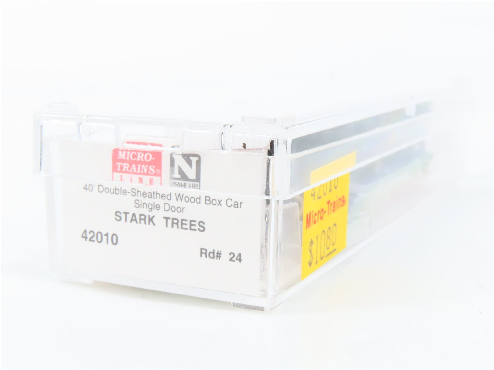 N Scale Micro-Trains MTL 42010 Stark Bro's 40' Double-Sheathed Wood Box Car RTR
