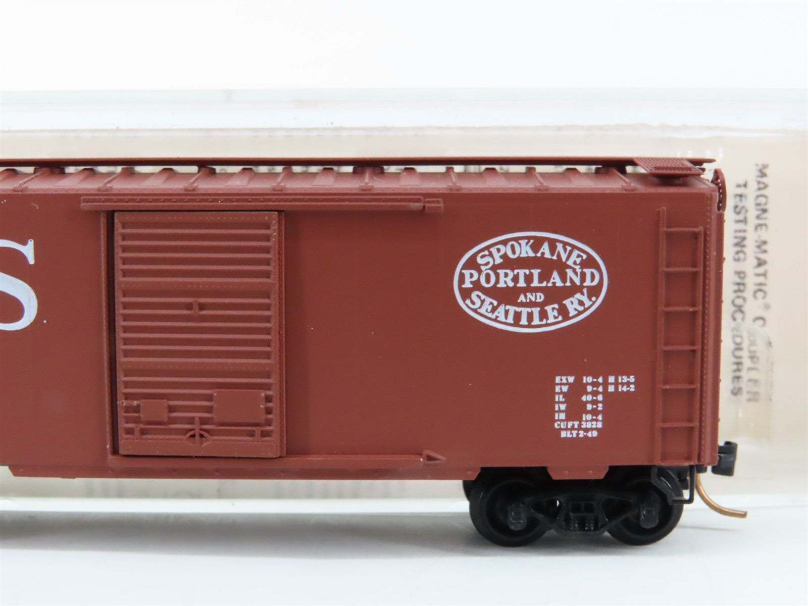 N Scale Micro-Trains MTL SP&S Spokane, Portland & Seattle 40' Box Car 12465 RTR