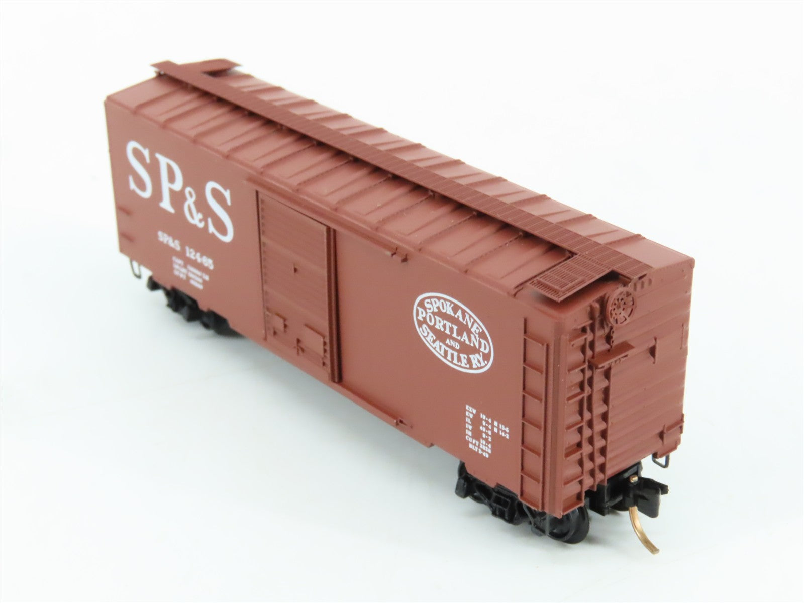 N Scale Micro-Trains MTL SP&S Spokane, Portland & Seattle 40' Box Car 12465 RTR
