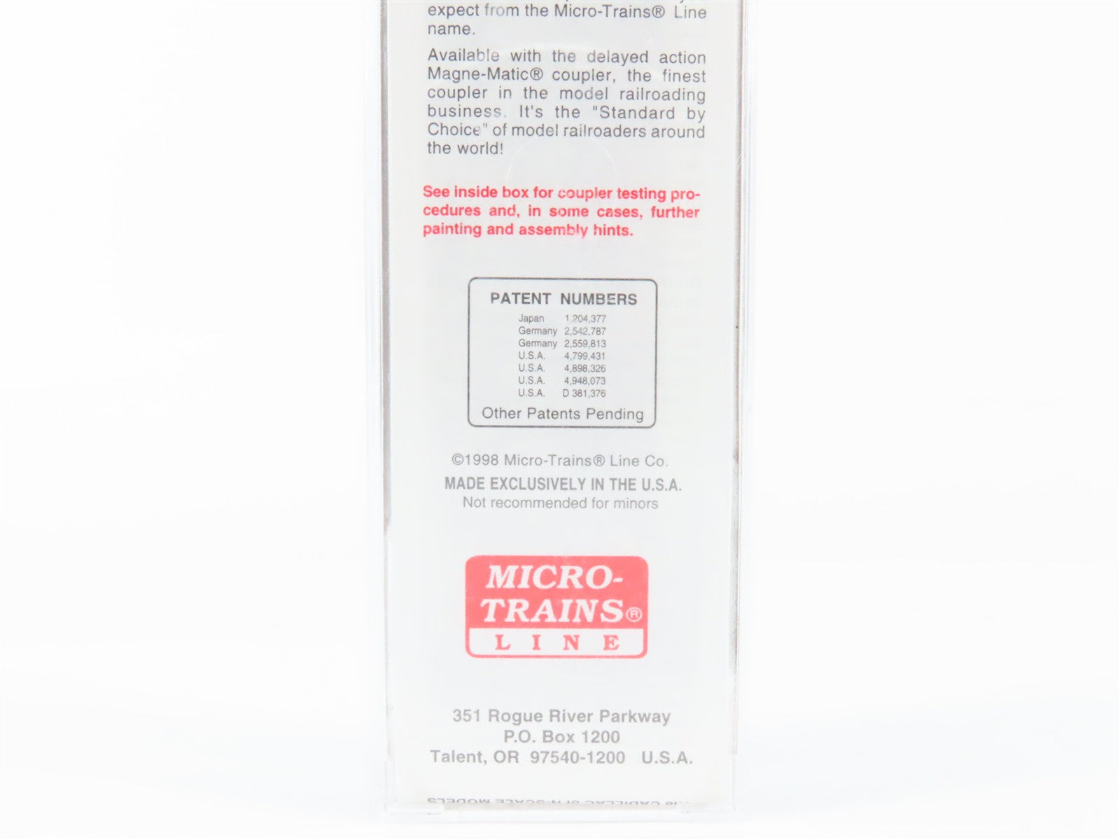 N Scale Micro-Trains MTL 34010 B&O Chessie System 50' Box Car 288041 RTR