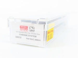 N Scale Micro-Trains MTL 34010 B&O Chessie System 50' Box Car 288041 RTR
