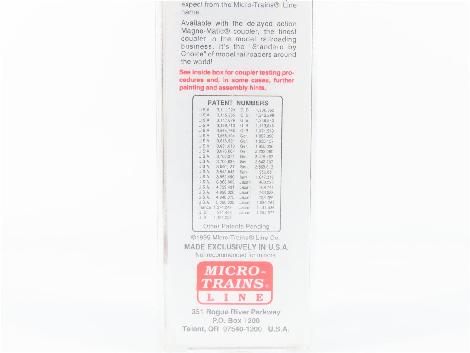 N Scale Micro-Trains MTL 20206 CN Canadian National 40' Box Car 521995 RTR