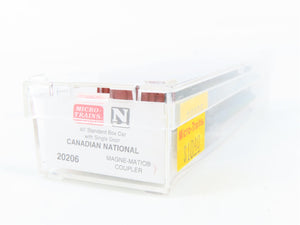 N Scale Micro-Trains MTL 20206 CN Canadian National 40' Box Car 521995 RTR