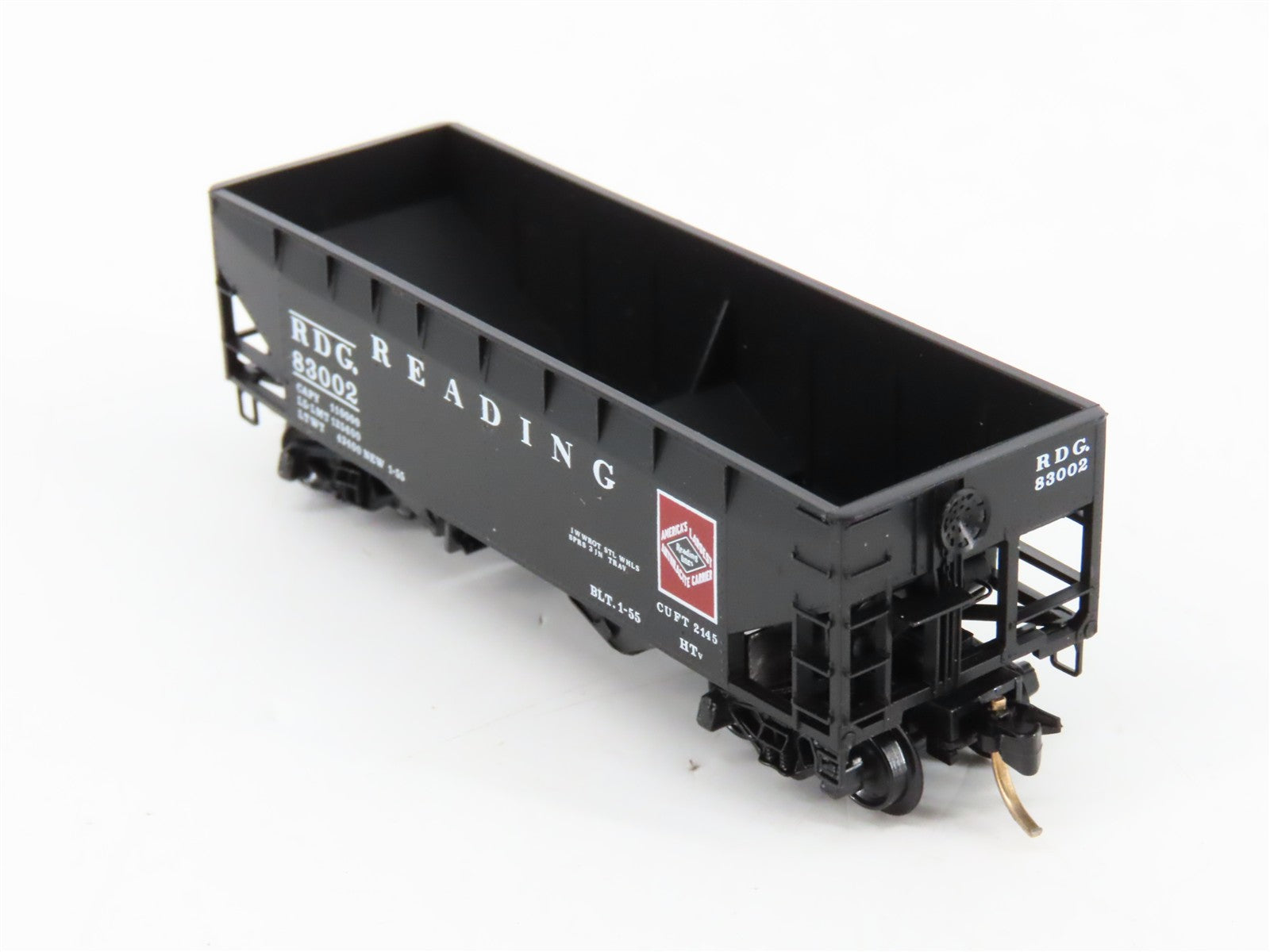 N Scale Micro-Trains MTL 55310 RDG Reading 33' 2-Bay Hopper Factory Interior RTR