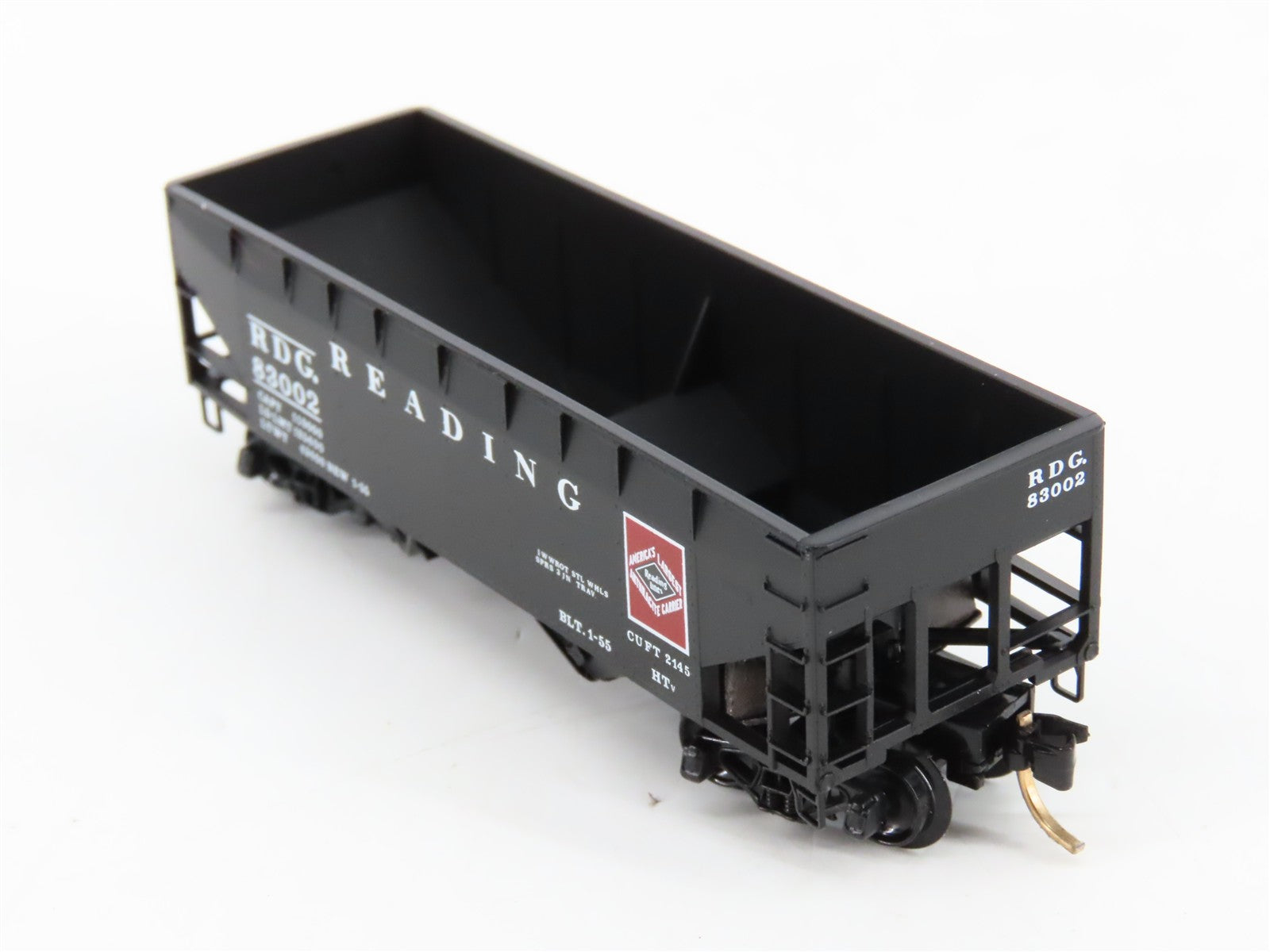 N Scale Micro-Trains MTL 55310 RDG Reading 33' 2-Bay Hopper Factory Interior RTR