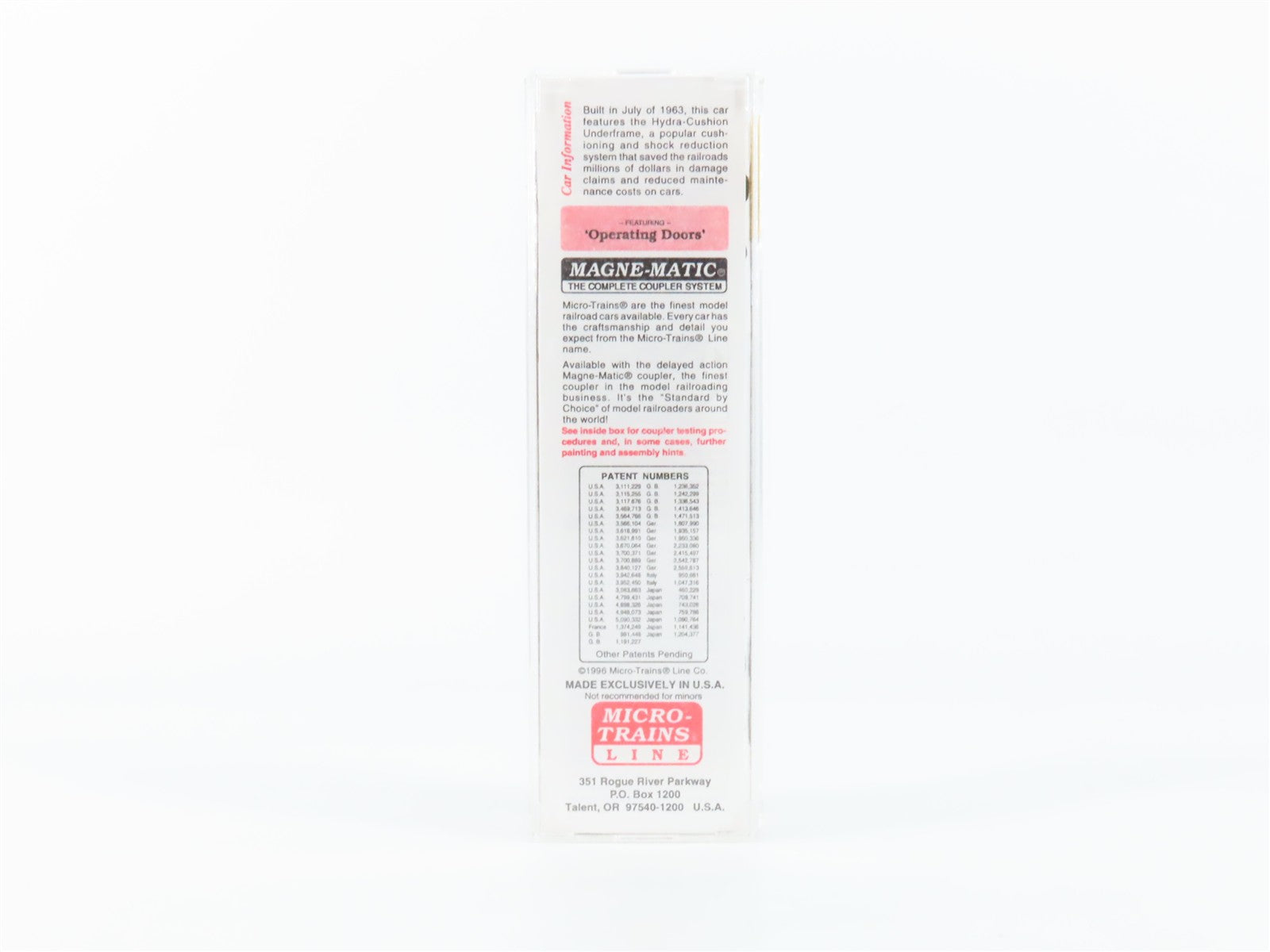 N Scale Micro-Trains MTL 34190 Missouri Pacific 50' Double Door Box Car RTR