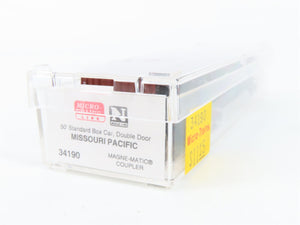 N Scale Micro-Trains MTL 34190 Missouri Pacific 50' Double Door Box Car RTR