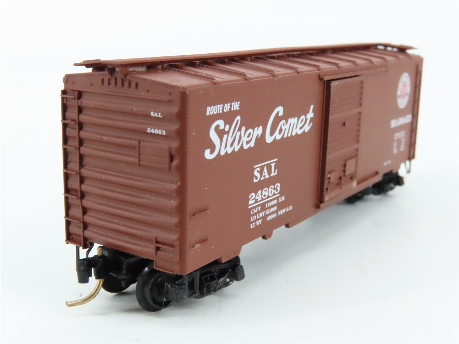 N Scale Micro-Trains MTL 20660 SAL Seaboard Silver Comet 40' Box Car 24863 RTR