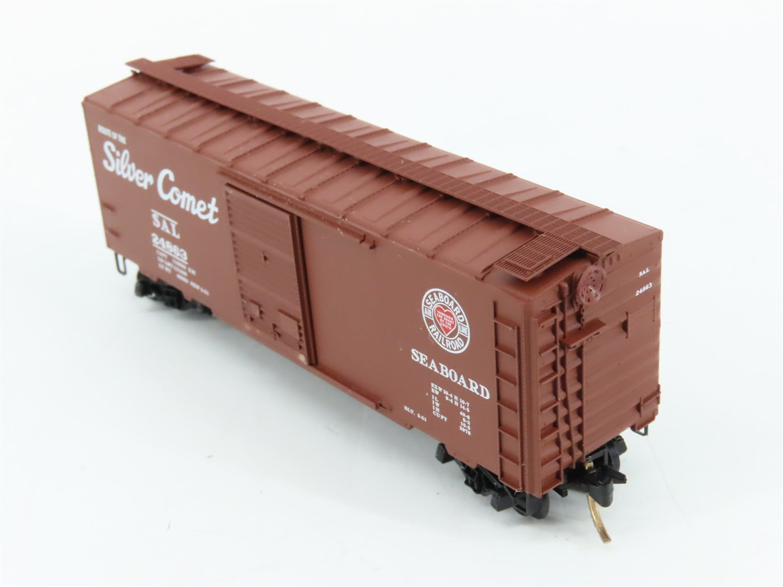 N Scale Micro-Trains MTL 20660 SAL Seaboard Silver Comet 40' Box Car 24863 RTR