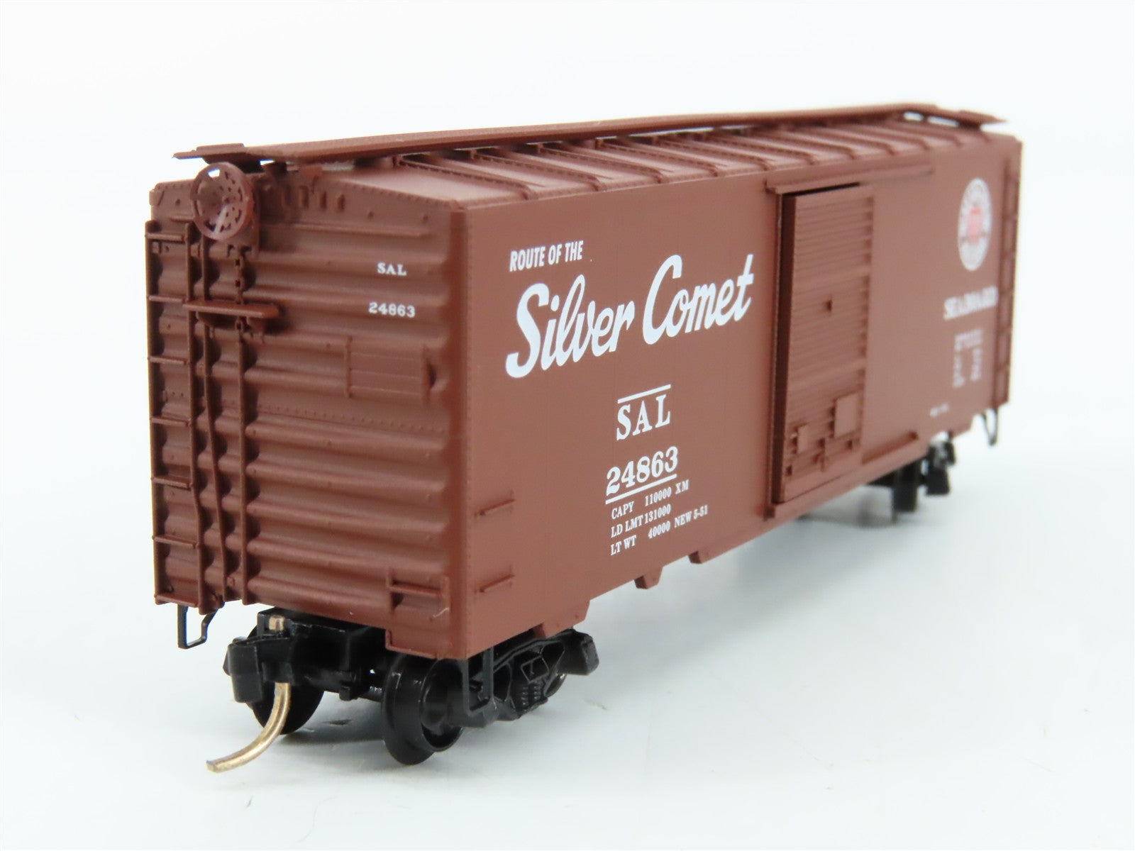 N Scale Micro-Trains MTL 20660 SAL Seaboard Silver Comet 40' Box Car 24863 RTR