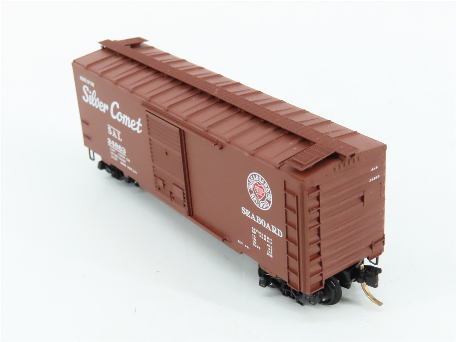 N Scale Micro-Trains MTL 20660 SAL Seaboard Silver Comet 40' Box Car 24863 RTR