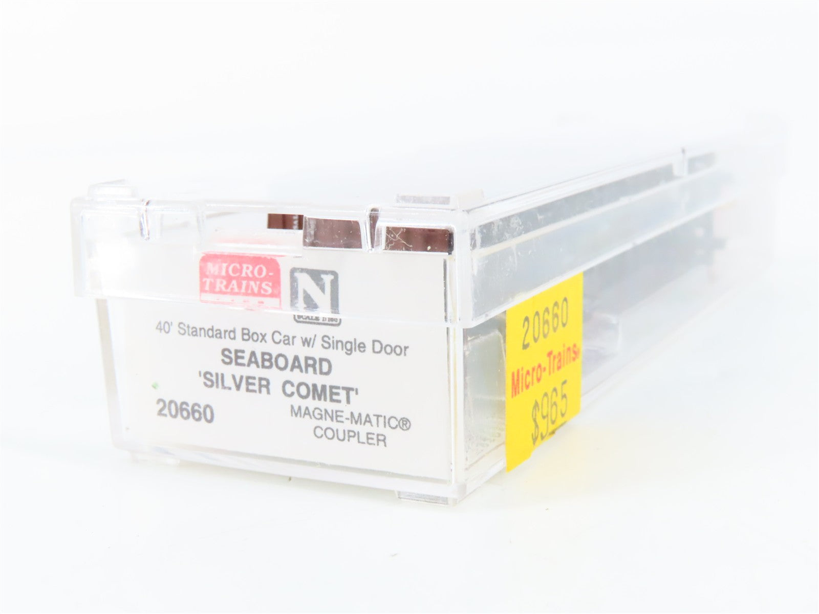 N Scale Micro-Trains MTL 20660 SAL Seaboard Silver Comet 40' Box Car 24863 RTR