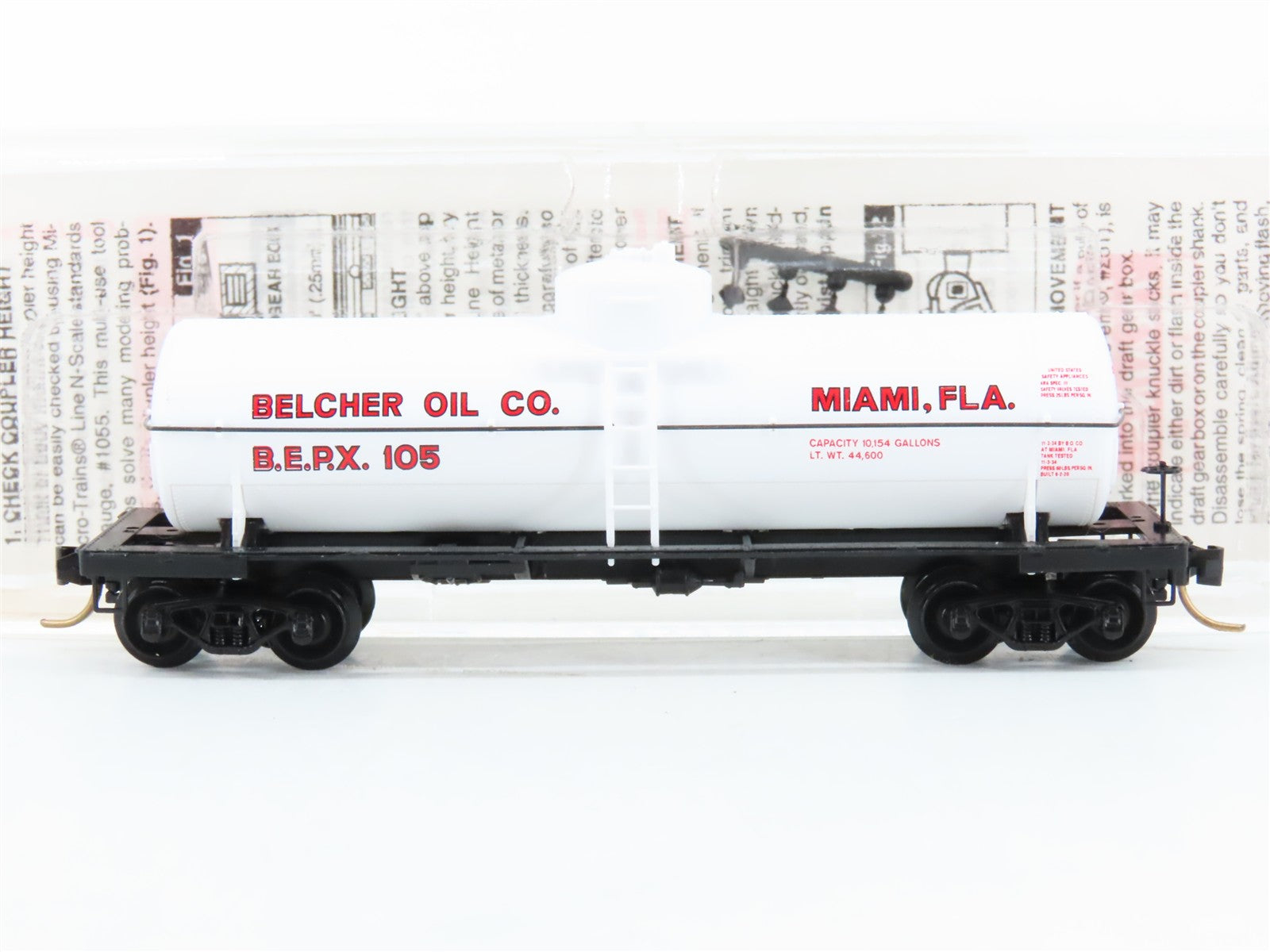 N Scale Micro-Trains MTL 65420 Belcher Oil Co. 39' Single Dome Tank Car RTR
