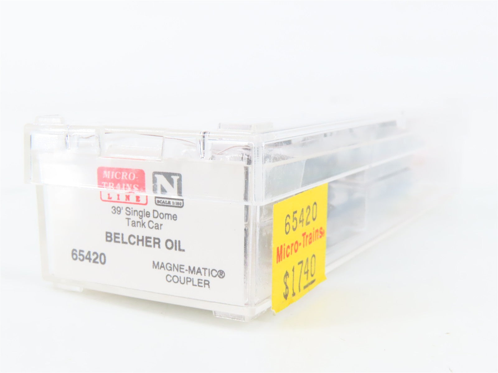 N Scale Micro-Trains MTL 65420 Belcher Oil Co. 39' Single Dome Tank Car RTR