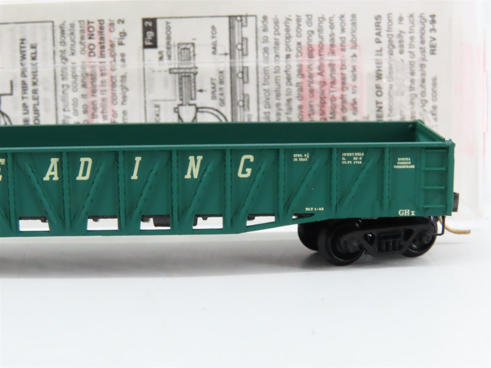 N Scale Micro-Trains MTL 62060 RDG Reading 50' Gondola 36328 RTR