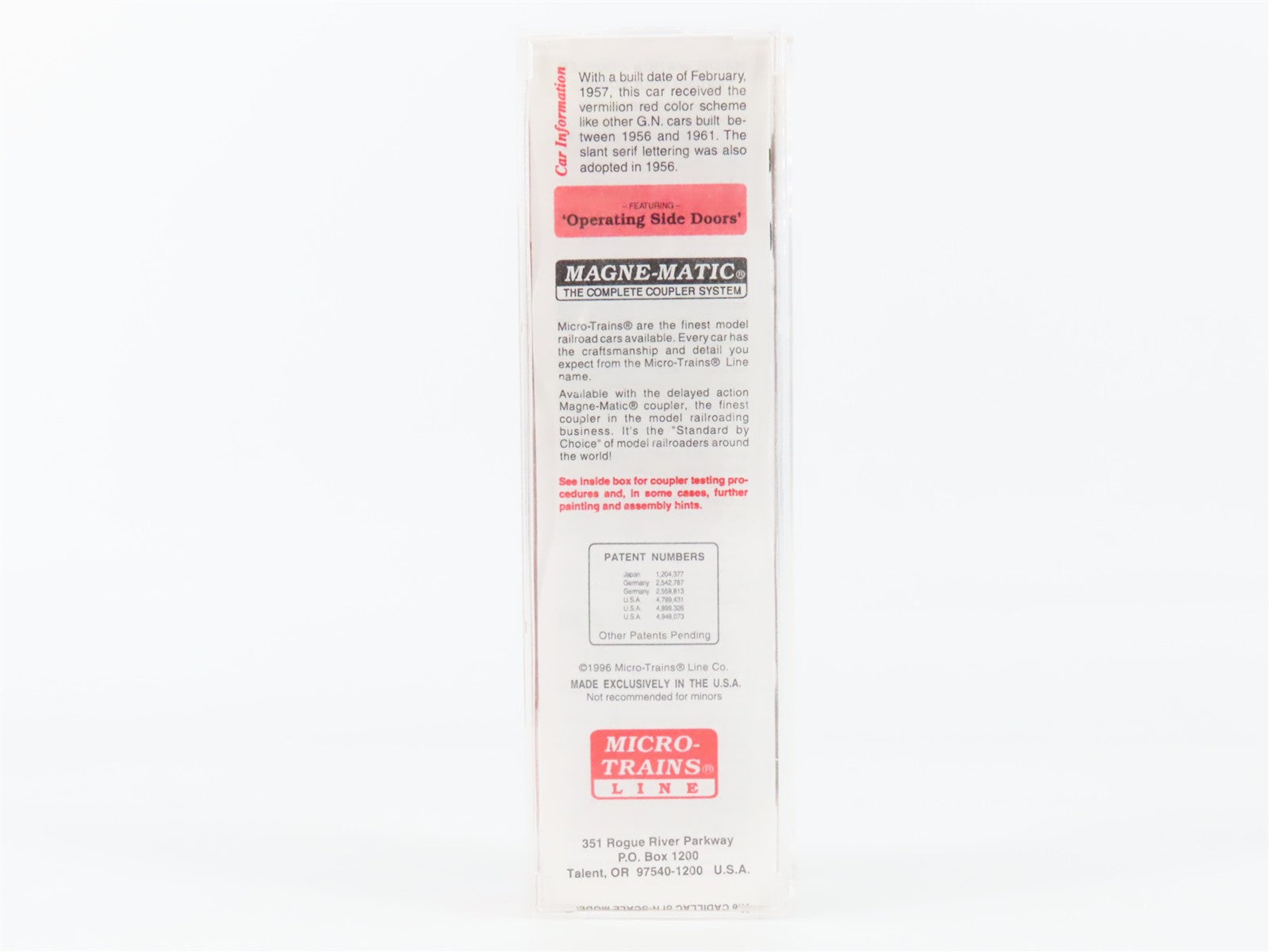 N Scale Micro-Trains MTL 78020 GN Great Northern 50' Auto Box Car 35449 RTR
