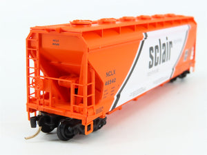 N Scale Micro-Trains MTL 93040 Sclair 3-Bay Covered Hopper Factory Interior RTR