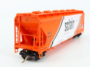 N Scale Micro-Trains MTL 93040 Sclair 3-Bay Covered Hopper Factory Interior RTR