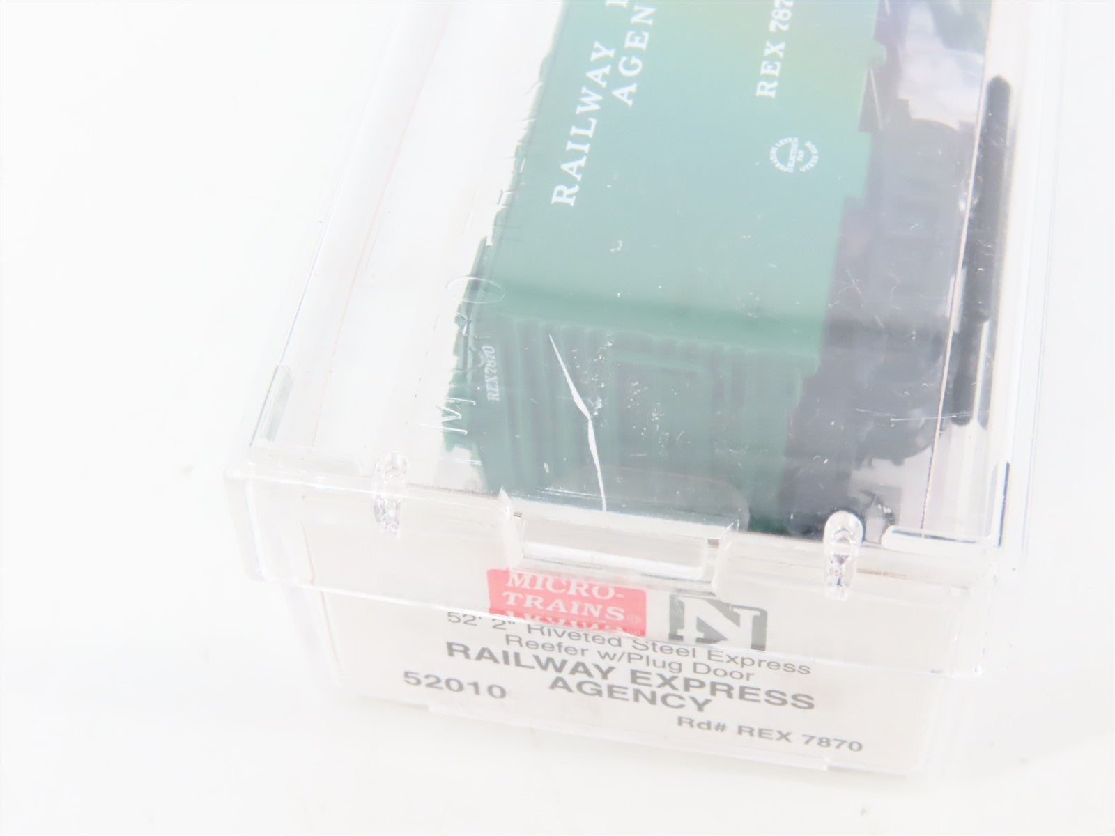 N Scale Micro-Trains MTL 52010 REX Railway Express Agency 52' Reefer 7870 RTR