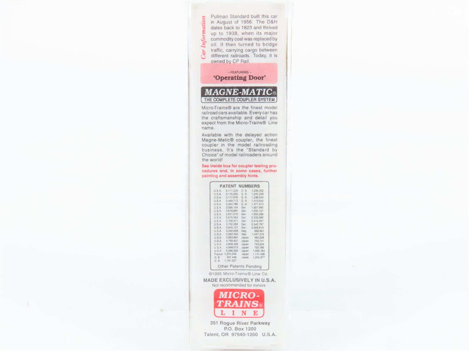 N Scale Micro-Trains MTL 31070 Delaware & Hudson 50' Box Car 22134 RTR