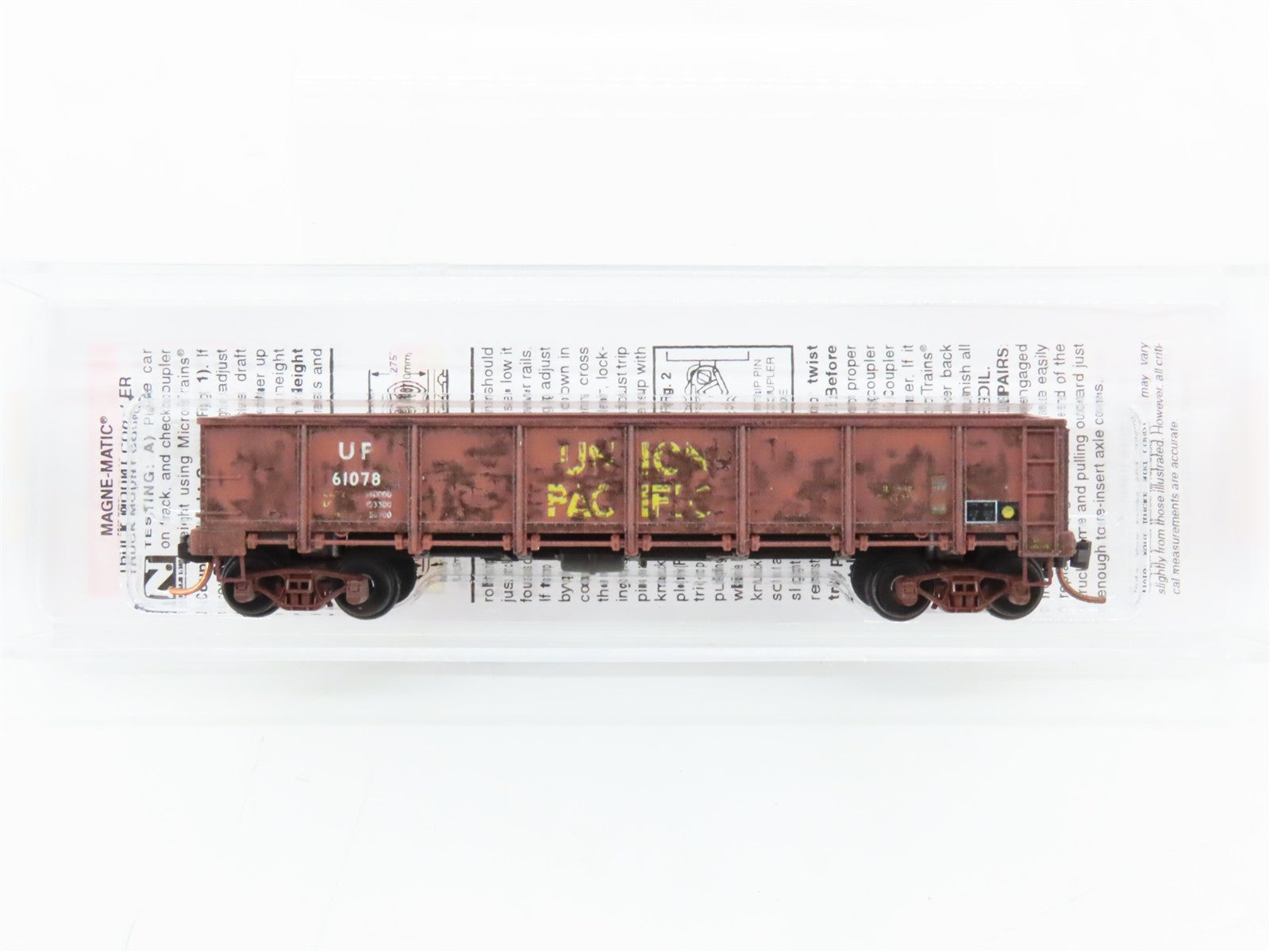 N Scale Micro-Trains MTL 08344100 UP Union Pacific 40' Drop Bottom Gondola RTR