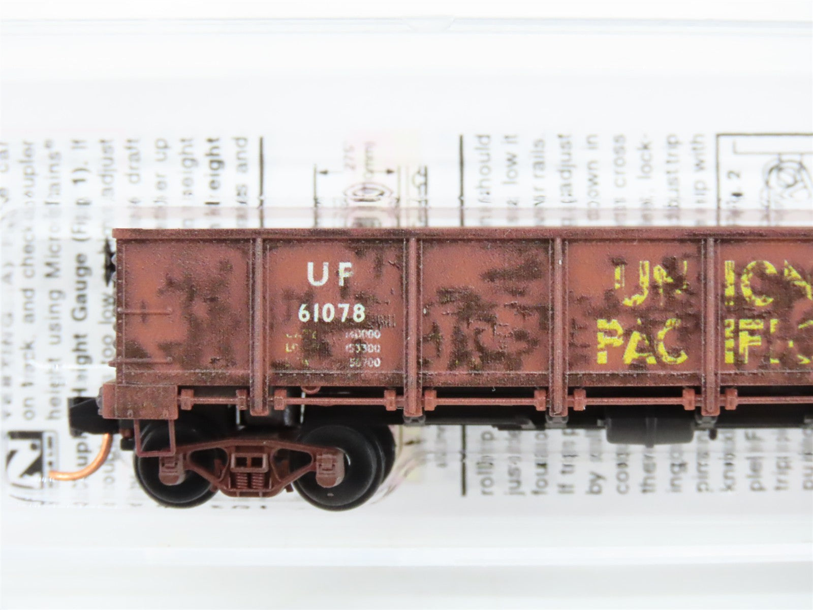 N Scale Micro-Trains MTL 08344100 UP Union Pacific 40' Drop Bottom Gondola RTR