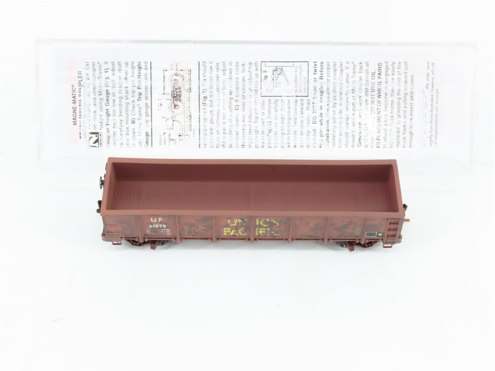 N Scale Micro-Trains MTL 08344100 UP Union Pacific 40' Drop Bottom Gondola RTR