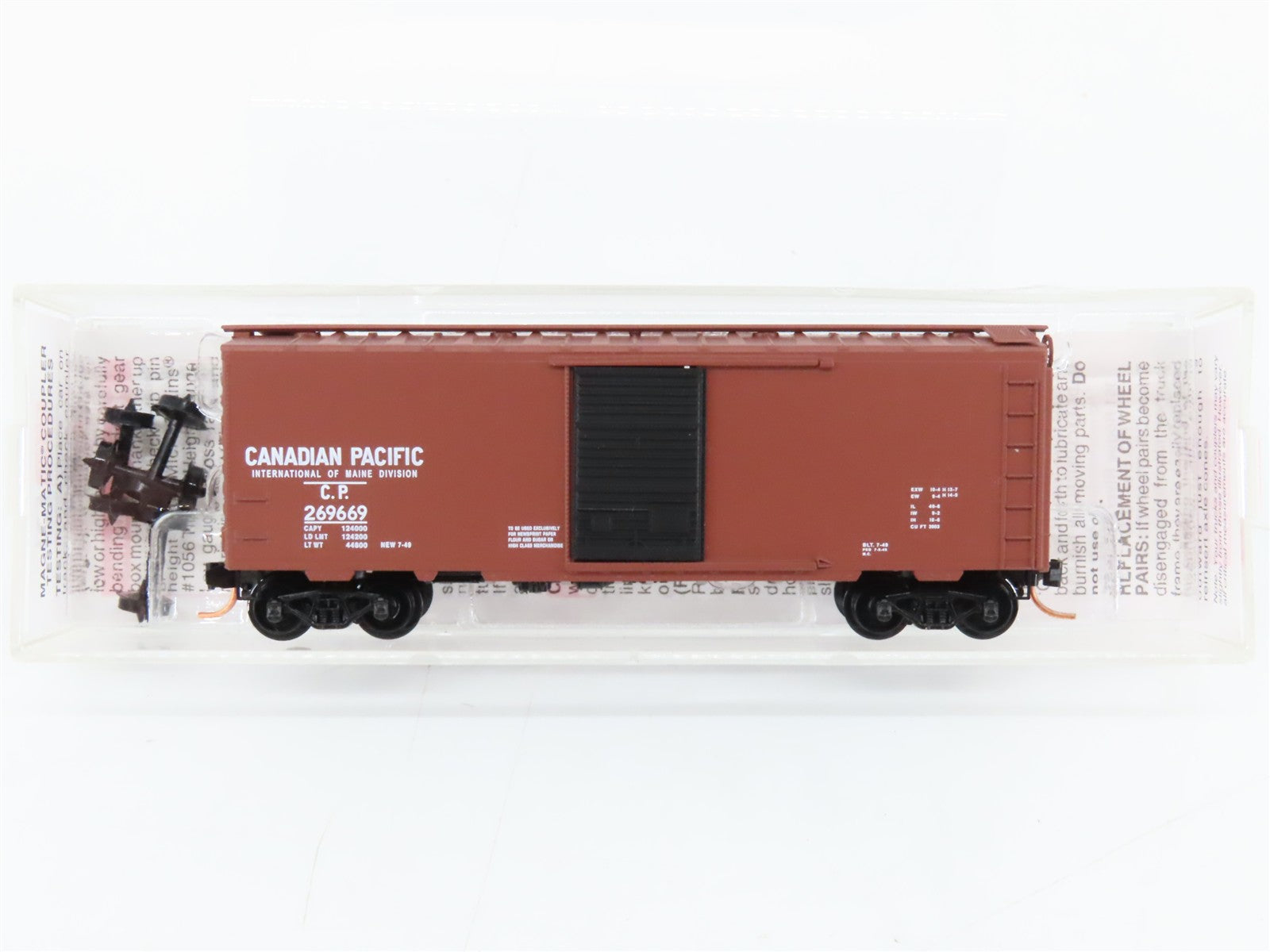 N Scale Micro-Trains MTL 20136 CP Canadian Pacific Box Car 269669 RTR