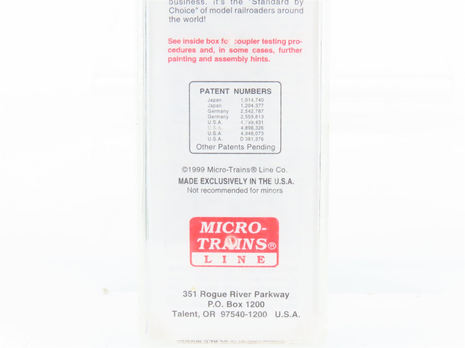 N Scale Micro-Trains MTL VTR Vermont Railway 40' Box Car 401 RTR