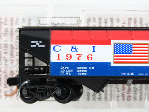 N Scale Micro-Trains MTL 55430 C&I Cambria & Indiana 33' 2-Bay Hopper 1976 RTR