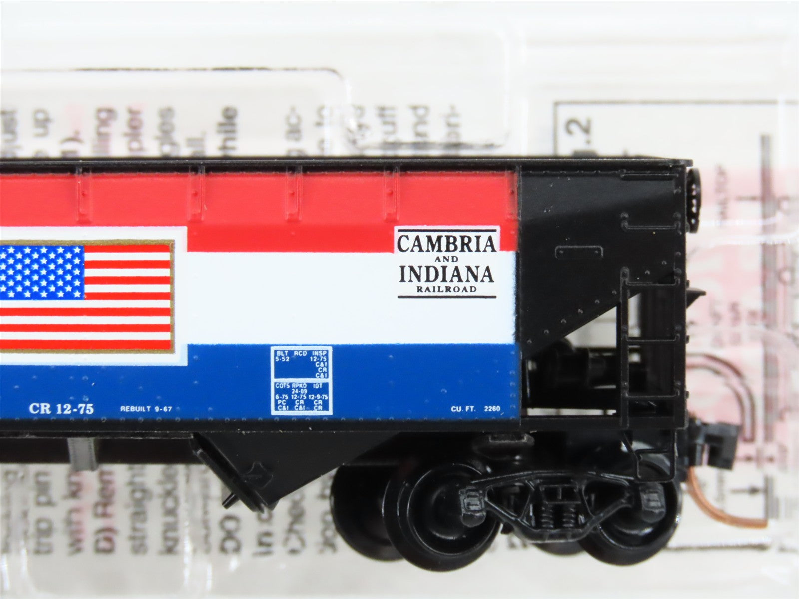 N Scale Micro-Trains MTL 55430 C&I Cambria & Indiana 33' 2-Bay Hopper 1976 RTR