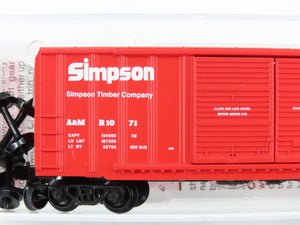 N Scale Micro-Trains MTL 03000110 Arcata & Mad River 50' Rib Side Box Car RTR