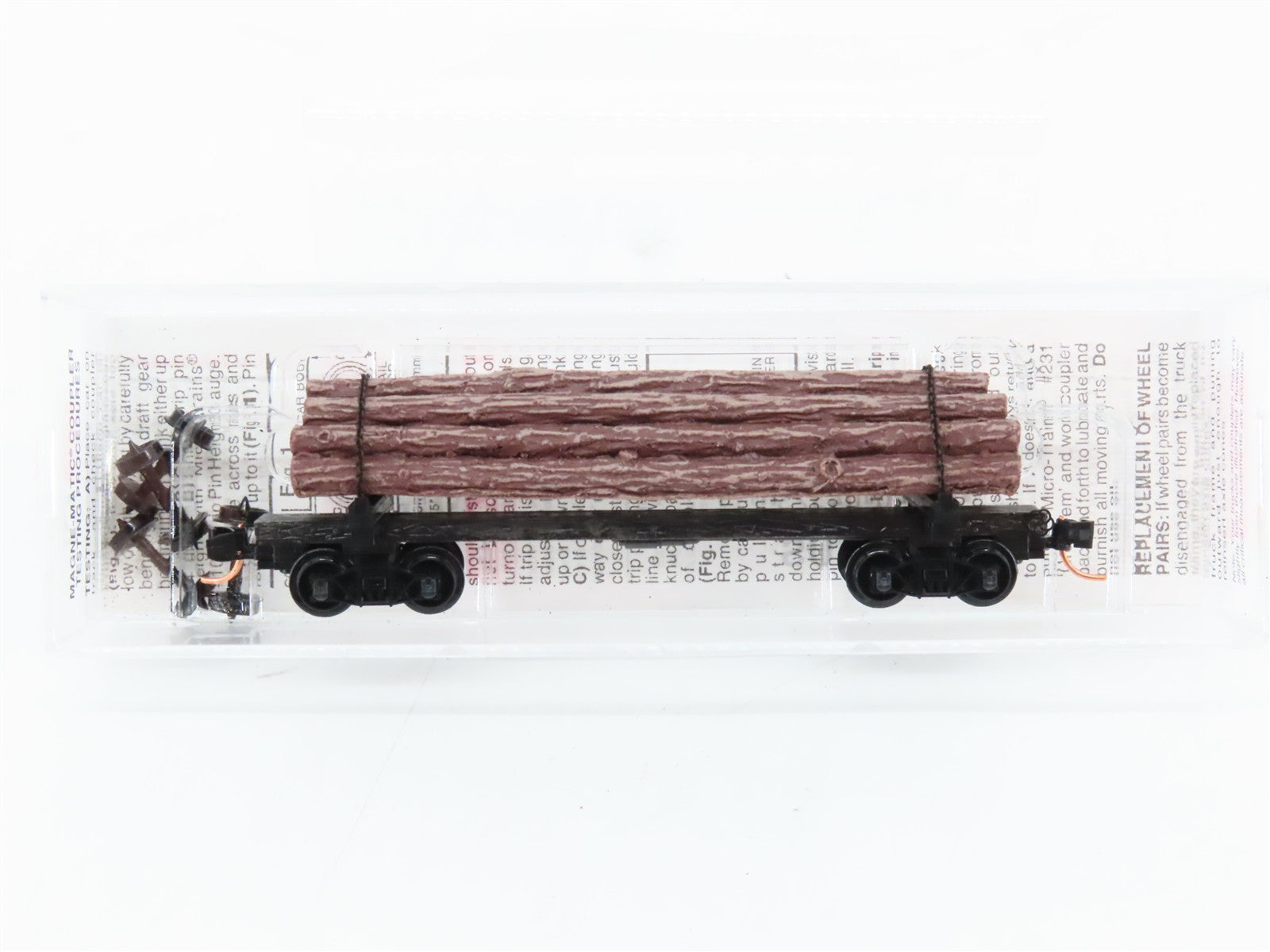 N Scale Micro-Trains MTL 113020 40' Skeleton Log Car RTR