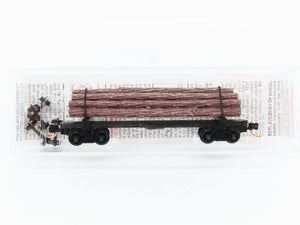 N Scale Micro-Trains MTL 113020 40' Skeleton Log Car RTR