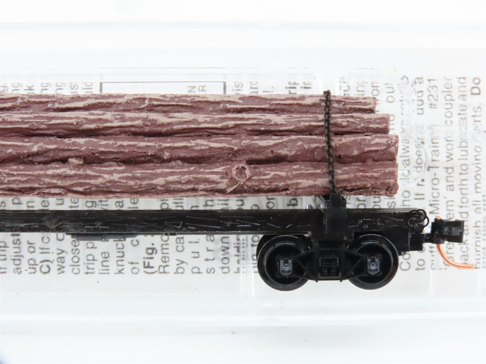 N Scale Micro-Trains MTL 113020 40' Skeleton Log Car RTR