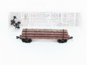 N Scale Micro-Trains MTL 113020 40' Skeleton Log Car RTR