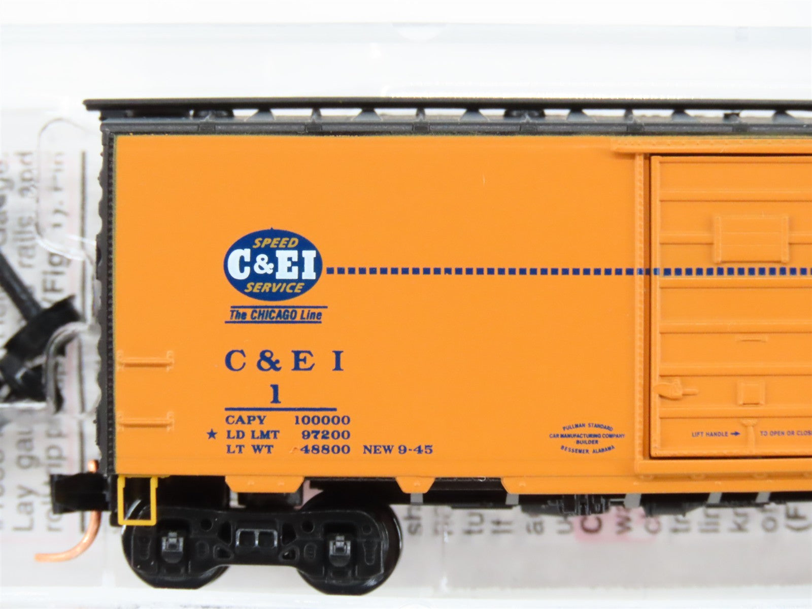 N Scale Micro-Trains MTL 20701 C&EI Chicago & Eastern Illinois 40' Box Car 1 RTR