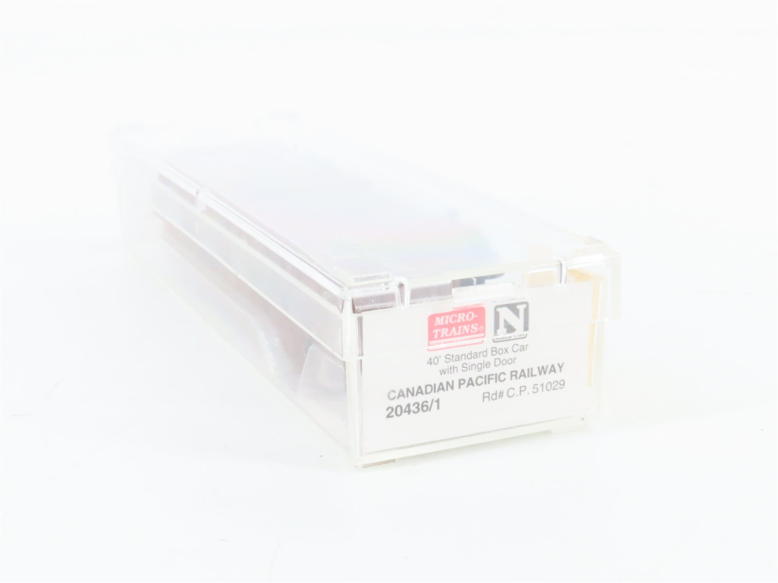 N Scale Micro-Trains MTL 20436/1 CP Canadian Pacific 40' Box Car 51029 RTR