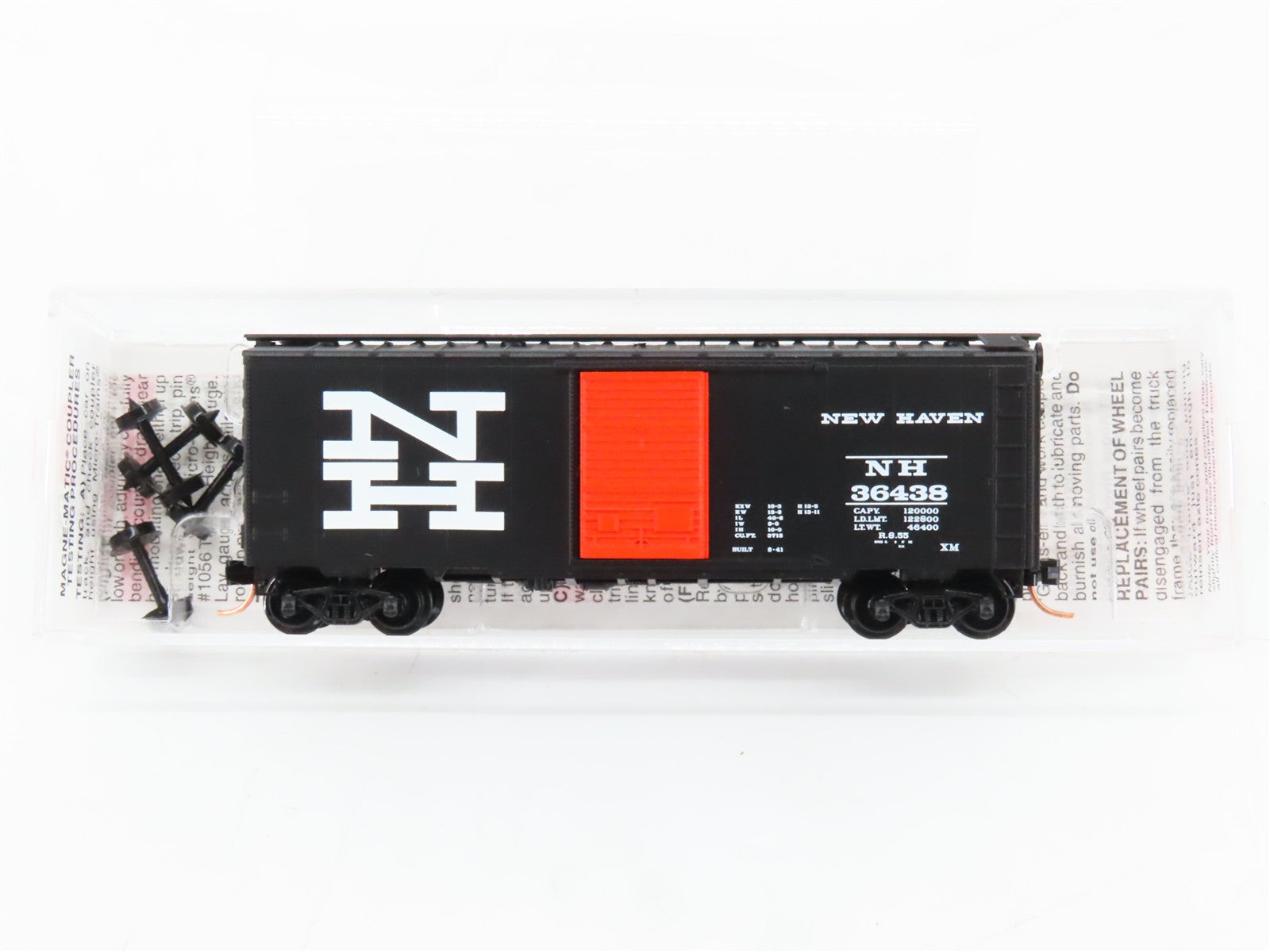 N Scale Micro-Trains MTL 20350 NH New Haven 40' Single Door Box Car 36438 RTR