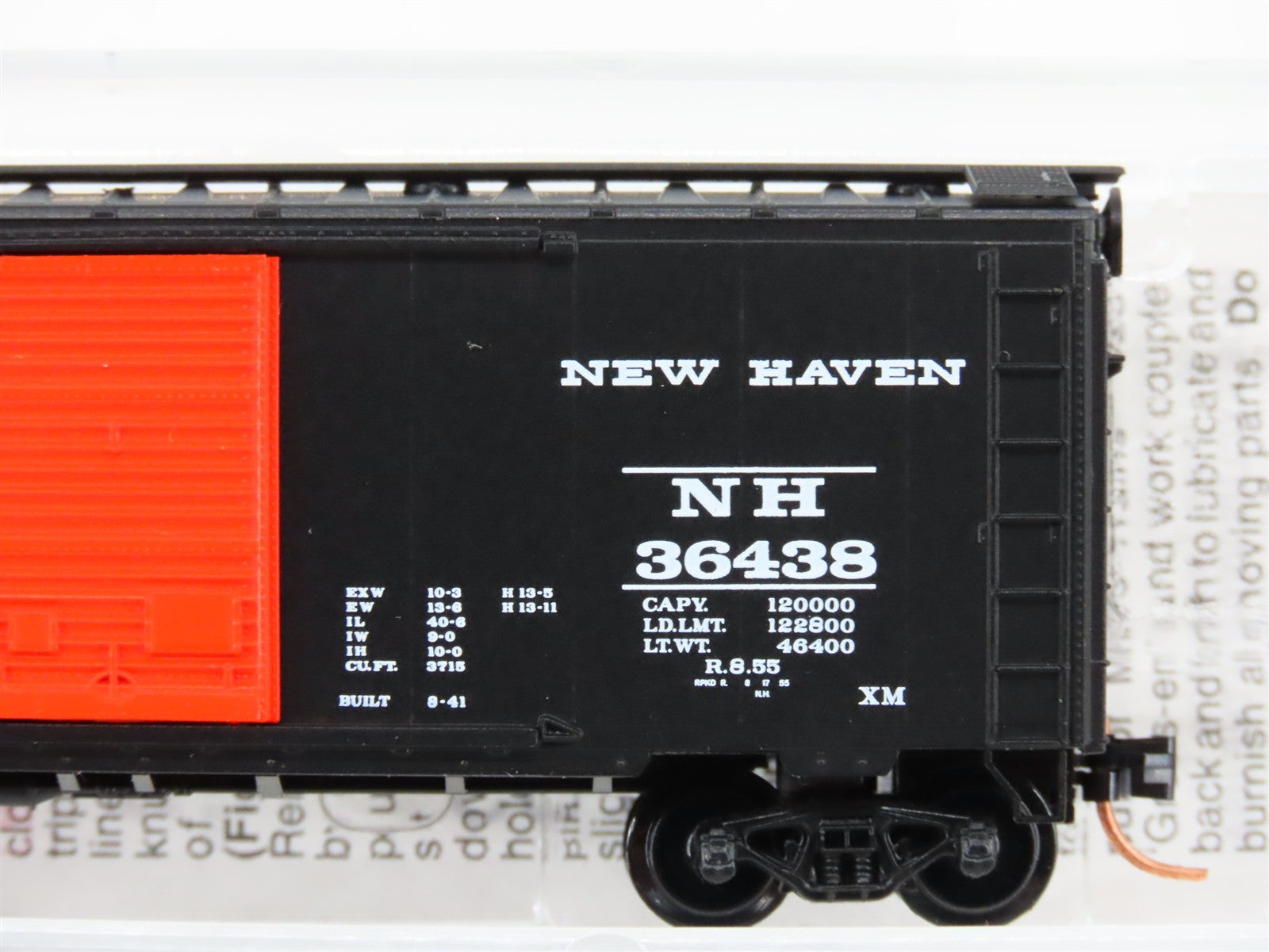 N Scale Micro-Trains MTL 20350 NH New Haven 40' Single Door Box Car 36438 RTR