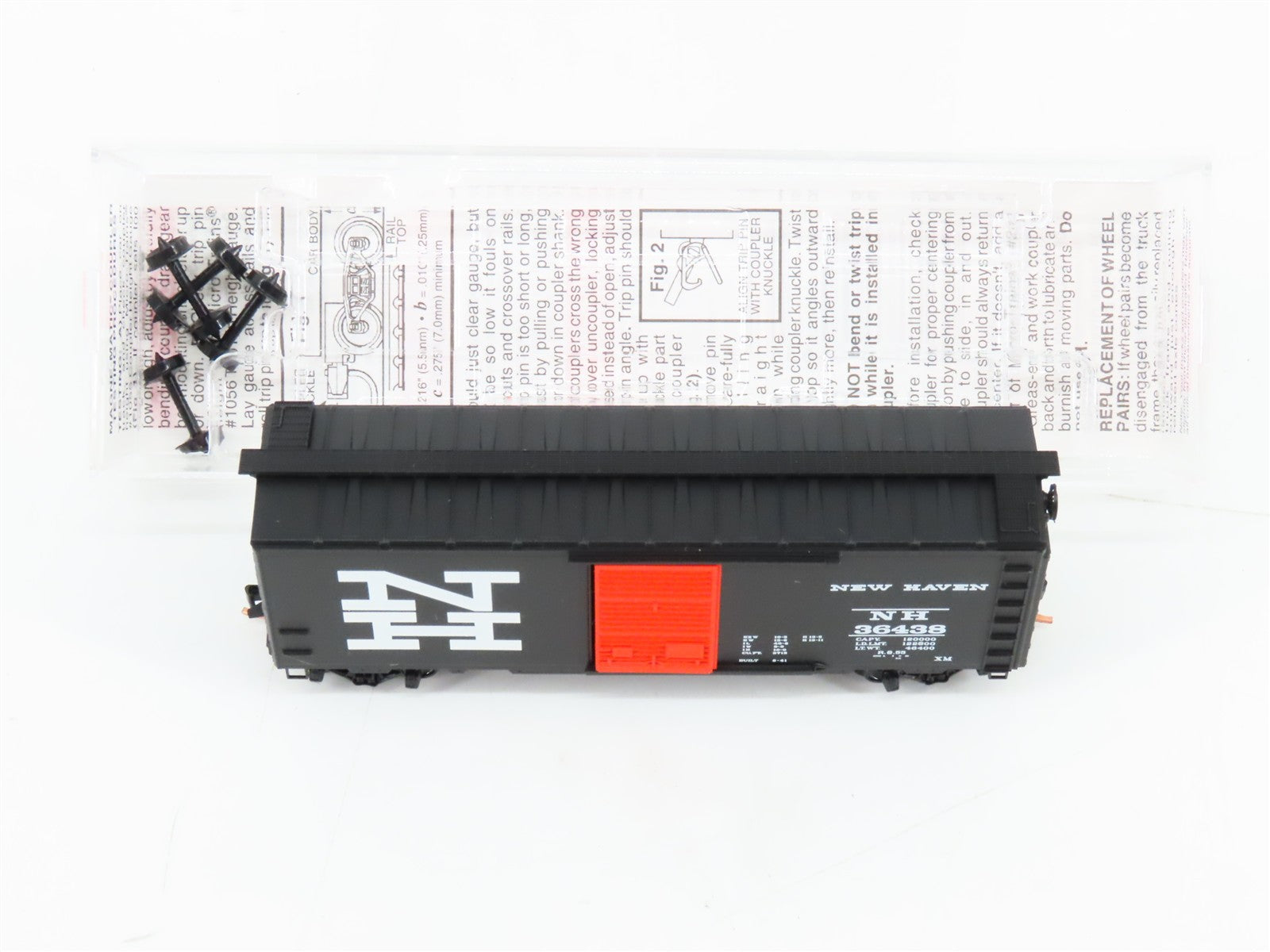 N Scale Micro-Trains MTL 20350 NH New Haven 40' Single Door Box Car 36438 RTR