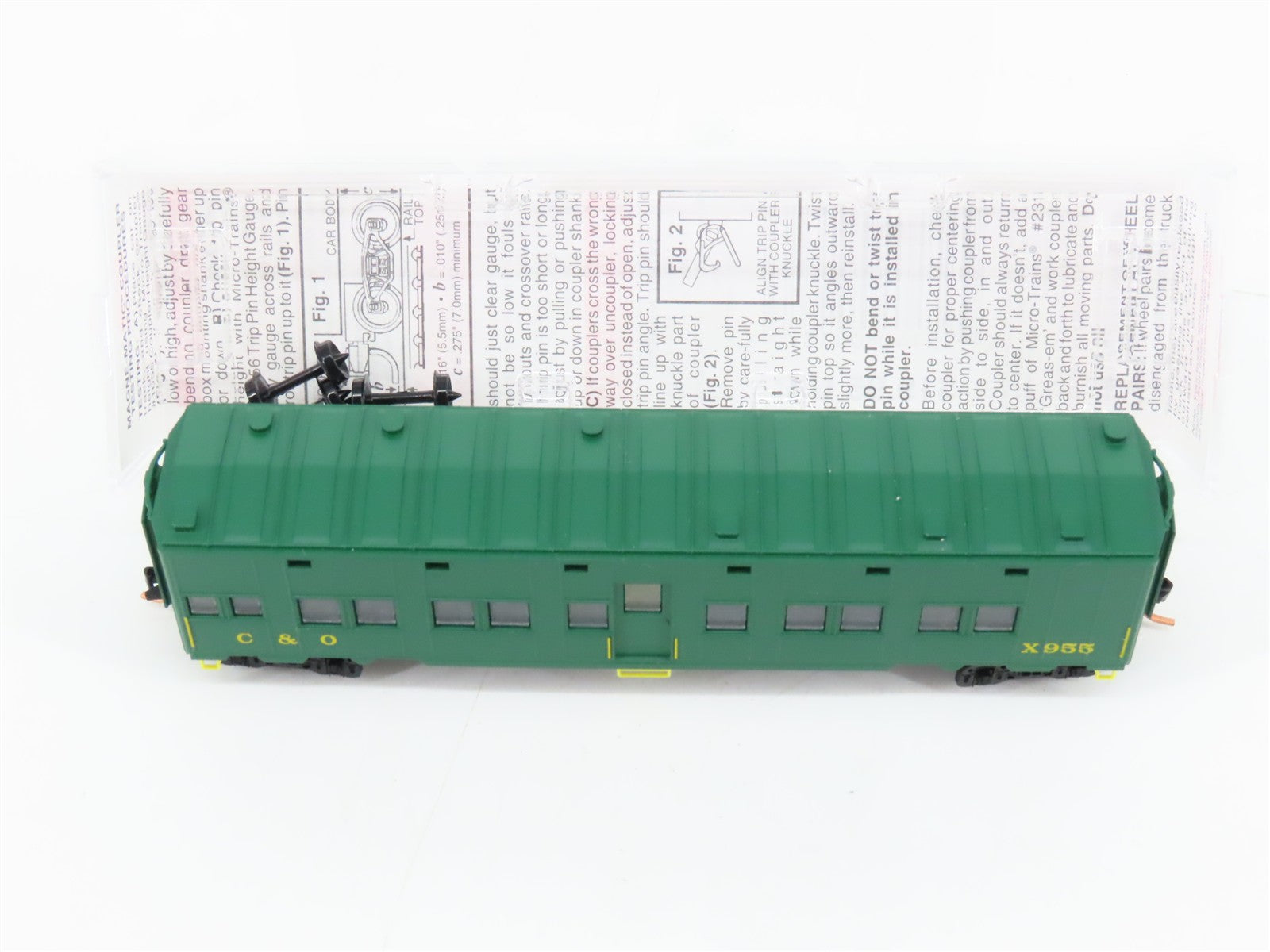 N Scale Micro-Trains MTL 116030.2 C&O Chesapeake & Ohio Troop Sleeper X955 RTR
