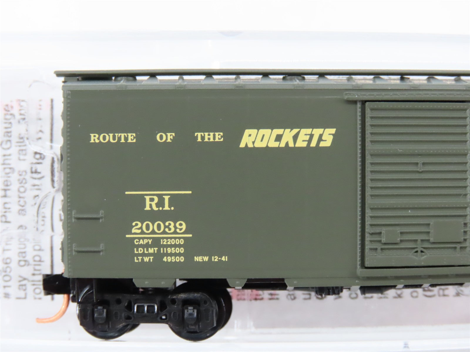 N Scale Micro-Trains MTL 20566 RI Rock Island 40' Box Car 20039 RTR