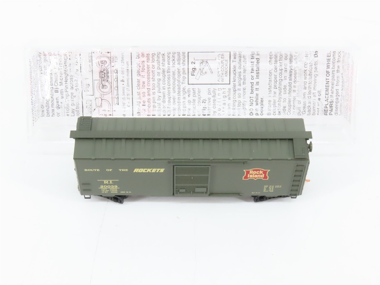 N Scale Micro-Trains MTL 20566 RI Rock Island 40' Box Car 20039 RTR