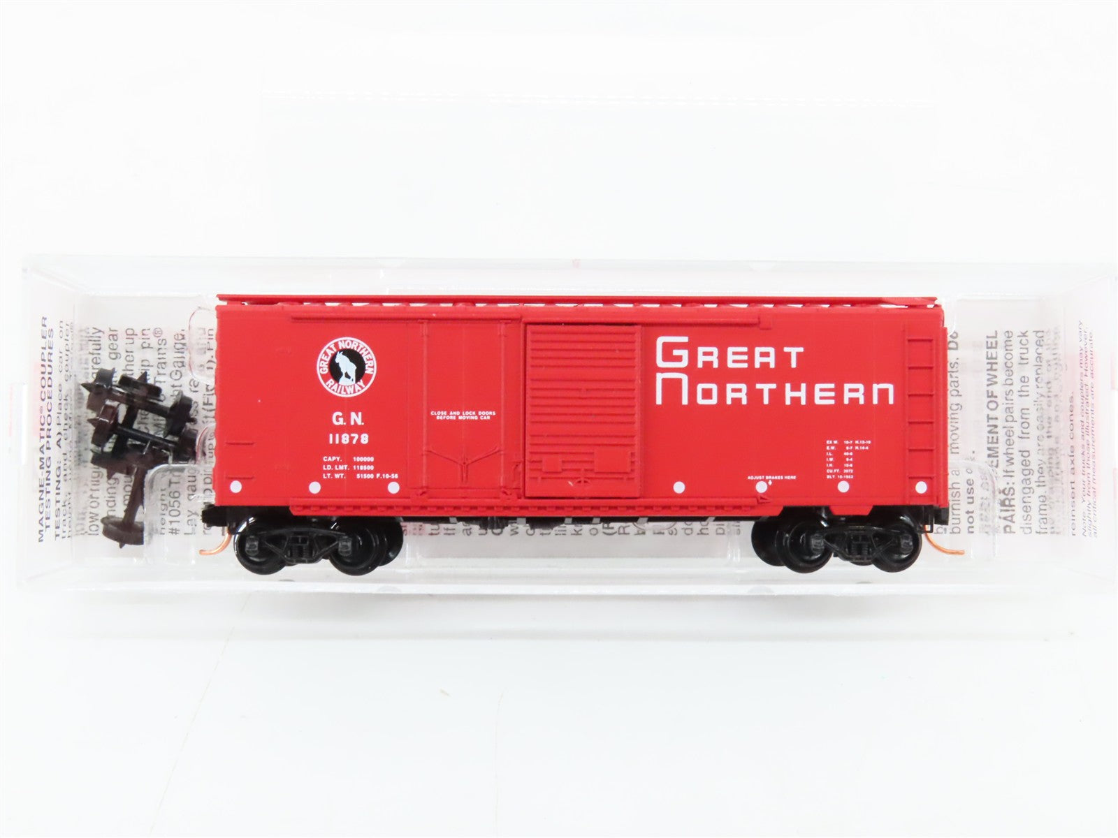 N Scale Micro-Trains MTL 22020 GN Great Northern 40' Box Car 11878 RTR
