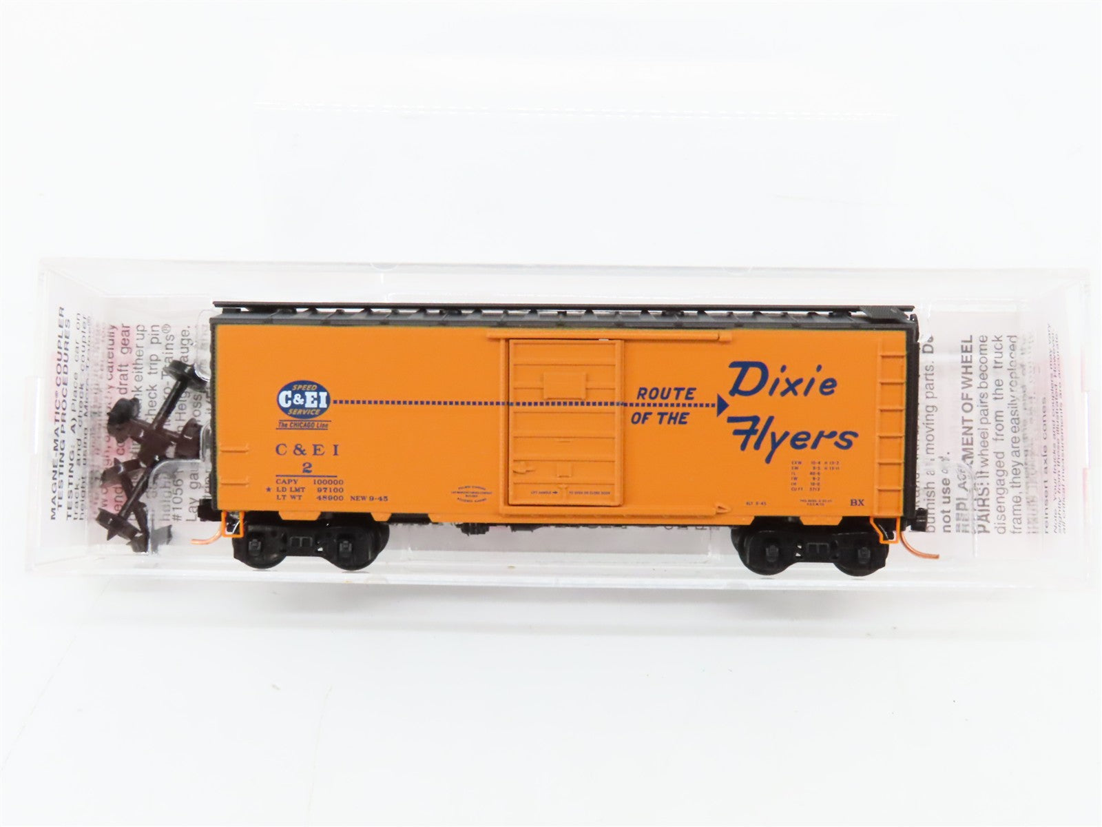 N Scale Micro-Trains MTL 02000702 Chicago & Eastern Illinois 40' Box Car RTR