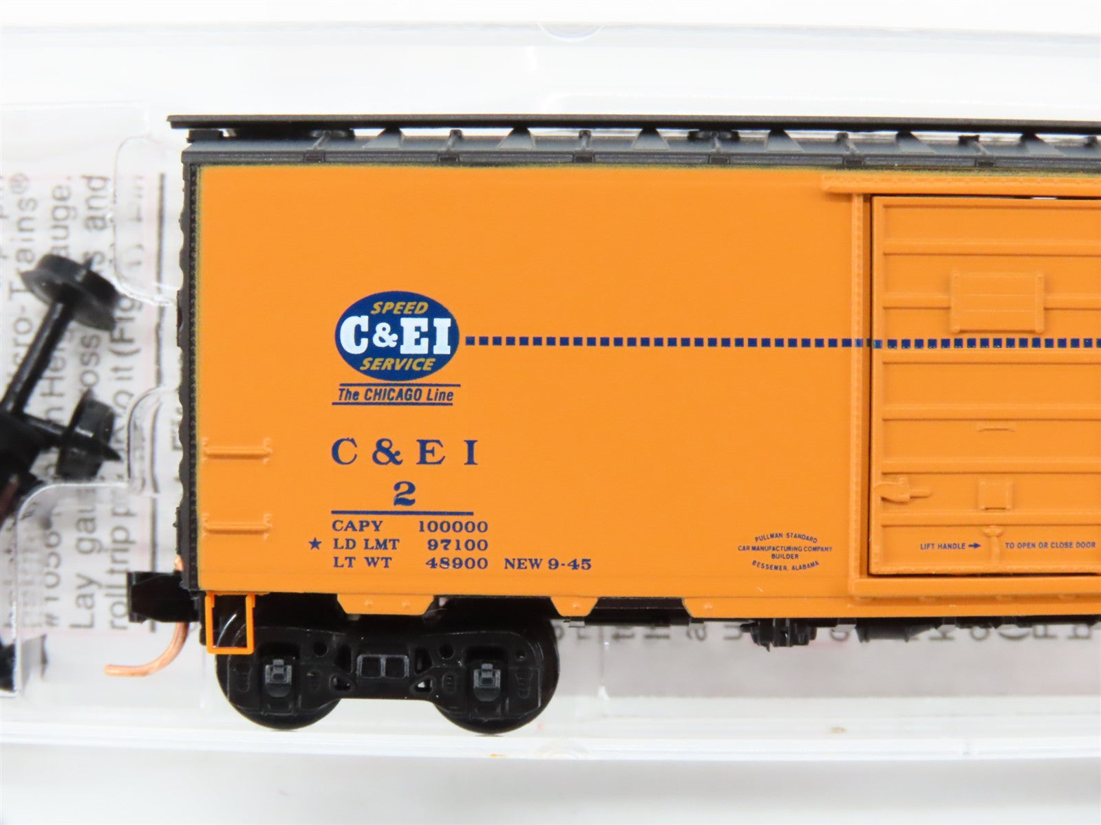 N Scale Micro-Trains MTL 02000702 Chicago & Eastern Illinois 40' Box Car RTR