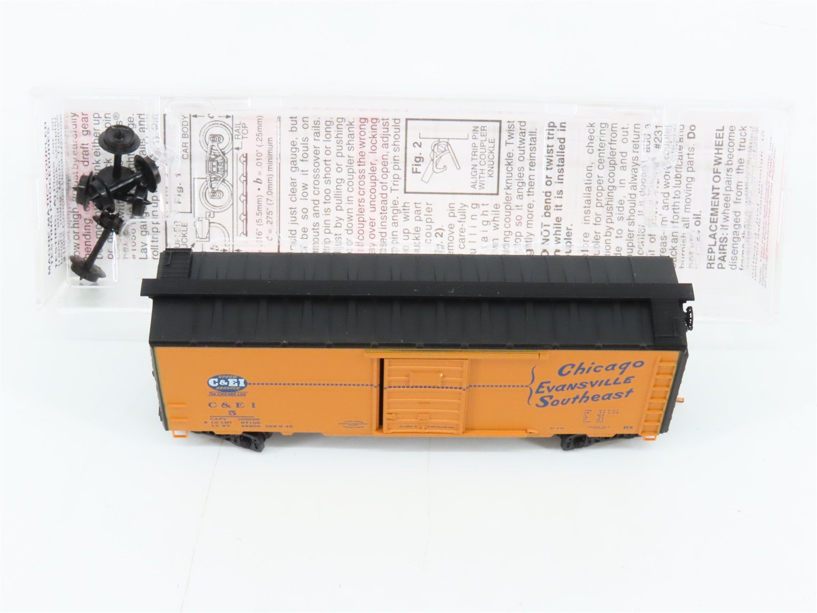 N Scale Micro-Trains MTL 02000705 Chicago & Eastern Illinois 40' Box Car RTR