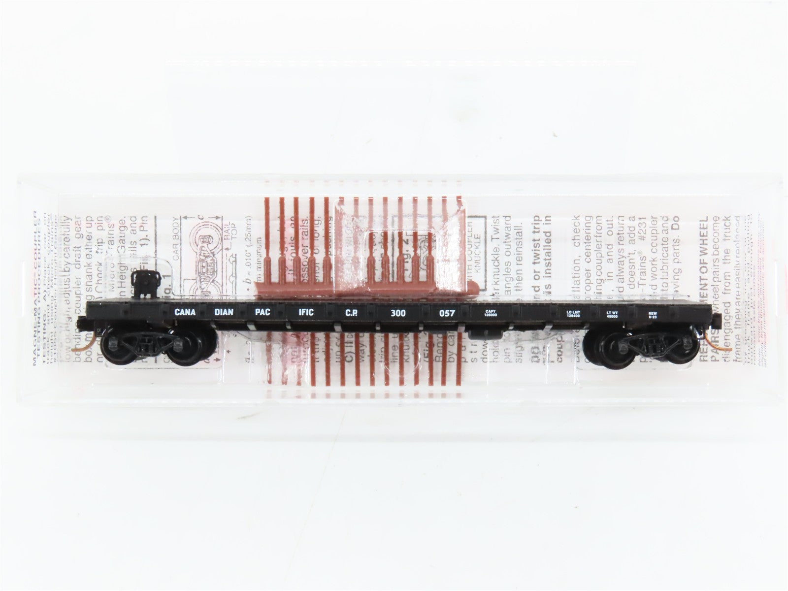 N Scale Micro-Trains MTL 44040 CP Canadian Pacific 50' Flat Car 300057 RTR